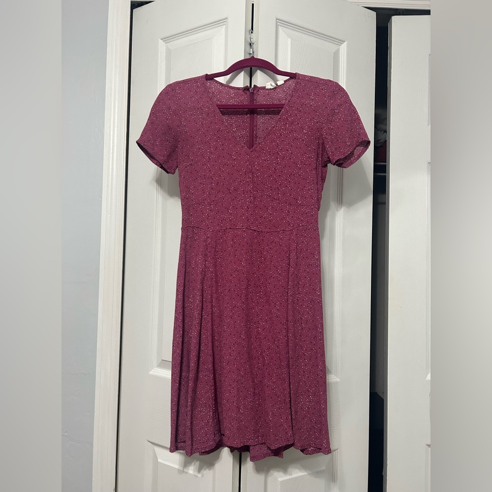 GAP Burgundy Midi Dress